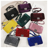 Wholesale Diamond Lattice Square Chain Women Bags Sling Bags Ladies Shoulder Crossbody Bag