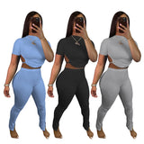 2024 Spring Leisure Wear Backless Cute Outfits Drawstring Two Piece Woman Casual Pants Sets Women 2 Piece Set Clothing