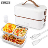 Small lunch box white electric lunch box rice cooker