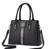 womens  luxury set bags light simple business type bag checkered dark grain retro texture handbags