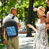 LED Display Screen Dynamic Smart Backpack Walking Advertising Light Bag Wireless APP Control Outdoor Backpacks Mochila Men Women