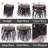 Wholesale New Trends Transparent HD Thin Swiss Lace Frontal Closure, Cuticle Aligned Pre Plucked Virgin Hair HD Lace Frontal