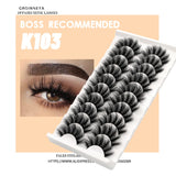 Lashes 5/10 Pairs 3D Faux Mink Lashes Fluffy Soft Wispy Volume Natural long False Eyelashes Eye Lashes Reusable Eyelashs Makeup