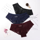 3 Pcs Panties for Woman Underwear Sexy Lace Breathable Soft Lingerie Female Briefs Panty Sexy Transparent Women&#39;s Underpants