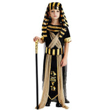 Halloween Costumes for Kids Boy Girl Ancient Egypt Egyptian Pharaoh Cleopatra Dress Cosplay Prince Princess Fancy Carnival Party