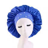 1Pcs Night Cap Skin-friendly Breathable Fabric Rhinestone Women Sleeping Hat for Travel Thick Shower Cap Bathroom Accessories