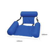 Water Hammock Recliner Swimming Pool Inflatable Mat Floating Bed Chair Foldable Summer Swimming Air Mattress Sleeping Cushion