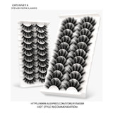 Lashes 5/10 Pairs 3D Faux Mink Lashes Fluffy Soft Wispy Volume Natural long False Eyelashes Eye Lashes Reusable Eyelashs Makeup