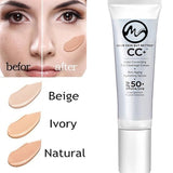 10ml Natural CC Cream SPF 50 Plus Whitening Moisturizing Long Lasting Concealer Nude Foundation Makeup Face Beauty Cosmetics