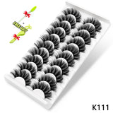 Lashes 5/10 Pairs 3D Faux Mink Lashes Fluffy Soft Wispy Volume Natural long False Eyelashes Eye Lashes Reusable Eyelashs Makeup