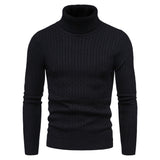 Warm Turtleneck Sweater Men  Pull Homme Casual Pullovers Male Outwear Slim Knitted Sweater