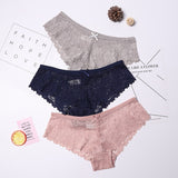 3 Pcs Panties for Woman Underwear Sexy Lace Breathable Soft Lingerie Female Briefs Panty Sexy Transparent Women&#39;s Underpants