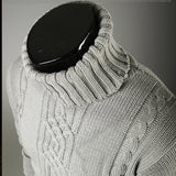 Warm Turtleneck Sweater Men  Pull Homme Casual Pullovers Male Outwear Slim Knitted Sweater