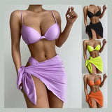 New Design Bikini  Cover Up Woman Swimwear Bikini Swimsuit 3 Piece Swimwear Set