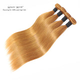 MW Silky Straight 27# color double weft bundle Raw Brazilian Human Hair Bundles for black women