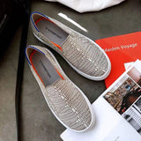 2022 Women&#39;s Loafers flat Shoes Zapatos De Mujer Autumn  Round  Ballerine Femme Tenis Feminino Casual Black Ladies weaving