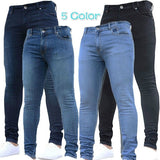 Autumn Winter New Men Fashion Casual Pants Super Skinny Jeans Slim Denim Leggings Fashion Mens Trousers