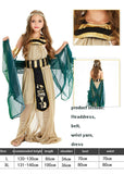 Halloween Costumes for Kids Boy Girl Ancient Egypt Egyptian Pharaoh Cleopatra Dress Cosplay Prince Princess Fancy Carnival Party