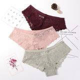 3 Pcs Panties for Woman Underwear Sexy Lace Breathable Soft Lingerie Female Briefs Panty Sexy Transparent Women&#39;s Underpants