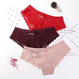 3 Pcs Panties for Woman Underwear Sexy Lace Breathable Soft Lingerie Female Briefs Panty Sexy Transparent Women&#39;s Underpants