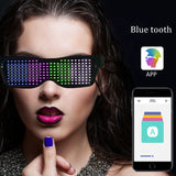 Party Light Up Toys App Blue tooth Display Magic Led Eyeglasses