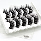 Lashes 5/10 Pairs 3D Faux Mink Lashes Fluffy Soft Wispy Volume Natural long False Eyelashes Eye Lashes Reusable Eyelashs Makeup