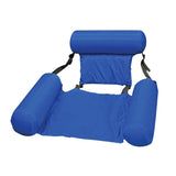 Water Hammock Recliner Swimming Pool Inflatable Mat Floating Bed Chair Foldable Summer Swimming Air Mattress Sleeping Cushion