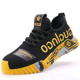 New Work Sneakers Steel Toe Shoes Men Safety Shoes Puncture-Proof Work Shoes Boots Fashion Indestructible Footwear Security