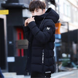 hot sale plus velvet thicken hooded windproof waterproof slim winter mens jacket and coats