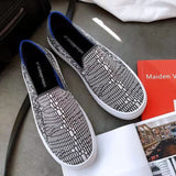 2022 Women&#39;s Loafers flat Shoes Zapatos De Mujer Autumn  Round  Ballerine Femme Tenis Feminino Casual Black Ladies weaving