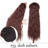 HAIRRO 22inch Yaki Long Afro Puff Ponytail Kinky Natural Hair Synthetic Kinky Straight Drawstring Ponytails With Elastic Band