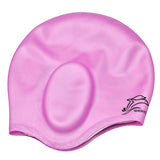 Silicone Rubber Swimming Cap 3D Ergonomic Design Ear Pockets for Adult Waterproof Swim Caps Hat Swimming