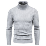 Warm Turtleneck Sweater Men  Pull Homme Casual Pullovers Male Outwear Slim Knitted Sweater