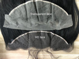 Wholesale New Trends Transparent HD Thin Swiss Lace Frontal Closure, Cuticle Aligned Pre Plucked Virgin Hair HD Lace Frontal