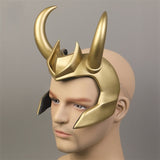 Movie Thor 3 Ragnarok Loki Laufeyson PVC Cosplay Costumes Mask Helmet Halloween Prop