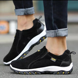 Men Casual Shoes Breathable Outdoor Sneakers Lightweight Walking Shoes Autumn Spring Men Loafers Slip On Dad Shoes Size 39-48