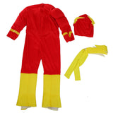 Boy The Flash Muscle Superhero Fancy Dress Kids Fantasy Comics Movie Carnival Party Halloween Cosplay Costumes