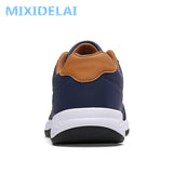 2022 New Fashion Men Sneakers for Men Casual Shoes Breathable Lace up Mens Casual Shoes Spring Leather Shoes Men chaussure homme