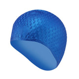 Silicone Rubber Swimming Cap 3D Ergonomic Design Ear Pockets for Adult Waterproof Swim Caps Hat Swimming