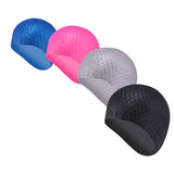 Silicone Rubber Swimming Cap 3D Ergonomic Design Ear Pockets for Adult Waterproof Swim Caps Hat Swimming