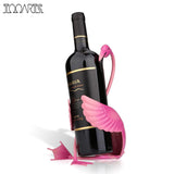 TOOARTS Wine Rack Flamingo Wine Holder Wine Shelf Metal Sculpture Practical Sculpture Home Decoration Interior Wine Stand Crafts