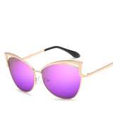 LeonLion  Fashion Cat Eye Sunglasses Women Vintage Metal  Luxury Glasses for Women Mirror Retro Oculos De Sol Feminino