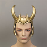 Movie Thor 3 Ragnarok Loki Laufeyson PVC Cosplay Costumes Mask Helmet Halloween Prop