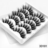 Lashes 5/10 Pairs 3D Faux Mink Lashes Fluffy Soft Wispy Volume Natural long False Eyelashes Eye Lashes Reusable Eyelashs Makeup