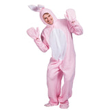 Pink Rabbit Costume Adult Halloween Carnival Easter Performance Bunny Cosplay Dress Up Suit