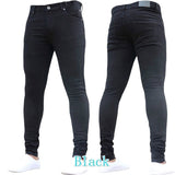 Autumn Winter New Men Fashion Casual Pants Super Skinny Jeans Slim Denim Leggings Fashion Mens Trousers