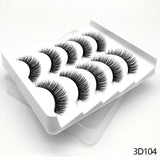 Lashes 5/10 Pairs 3D Faux Mink Lashes Fluffy Soft Wispy Volume Natural long False Eyelashes Eye Lashes Reusable Eyelashs Makeup