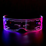 Halloween Light Up glasses change colors flashing sound activated luminous flashing led sunglasses For Music Party Christmas