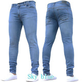 Autumn Winter New Men Fashion Casual Pants Super Skinny Jeans Slim Denim Leggings Fashion Mens Trousers