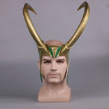 Movie Thor 3 Ragnarok Loki Laufeyson PVC Cosplay Costumes Mask Helmet Halloween Prop